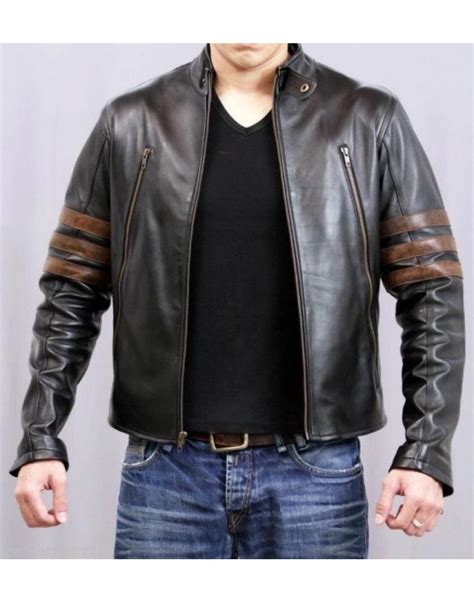 wolverine style leather jacket